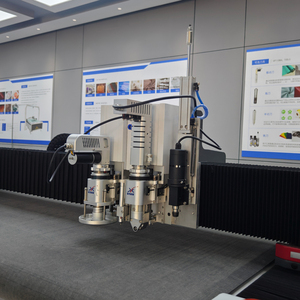 Chất lượng tốt nhất dao động dao cắt máy EVA/bọt/cao su corrugating Máy omron PLC bao gồm cả động cơ mang bánh động cơ - Product Image 2