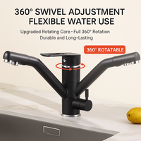 Interhasa 360 robinet de cuisine rotatif mitigeur chaud et froid pour évier de cuisine à domicile