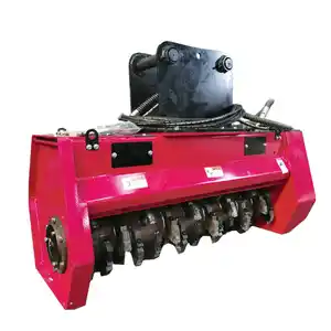 Electric Reel Lawn Mower,Excavator Flail Mulcher Mulching,Excavator Mulcher Tree Mulcher excavator Forestry Mulcher