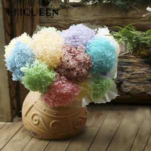 UKIQUEEN, <span class=keywords><strong>precio</strong></span> de fábrica al por mayor, hortensias blancas secas naturales, flores preservadas para el Día de San Valentín, Año Nuevo, Día del Padre - Product Image 3
