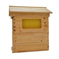 Colmena de Abejas Completa, de Madera Recubierta de Cera, con Flujo Automático de Miel