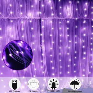Guirnalda de Luces LED de Cobre con 300 Luces y 8 Modos de Iluminación, con Control Remoto y Alimentación USB, para Decoración de Halloween, Navidad, Dormitorio, Hogar y Jardín - Product Image 2