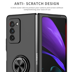 Coque de téléphone rigide avec anneau de maintien pour <span class=keywords><strong>Samsung</strong></span> Galaxy <span class=keywords><strong>Z</strong></span> <span class=keywords><strong>Fold</strong></span> 8 7 6 5 <span class=keywords><strong>4</strong></span> 3 5G <span class=keywords><strong>Fold</strong></span> 2 1, <span class=keywords><strong>support</strong></span> magnétique pour <span class=keywords><strong>voiture</strong></span>, protection intégrale - Product Image 5