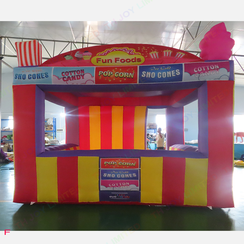 4x4m inflatable carnival store, Inflatable Concession Stand booth, inflatable kiosk for sale