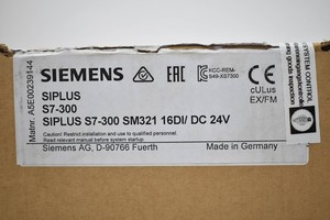 Siplus S7-300 SM321 6AG1321-1BH02-2AA0 16DI 24V -40..+70C E05 PLC - Product Image 5