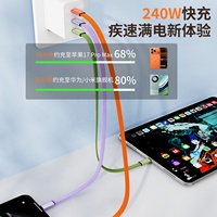 Cable de Carga Magnético Retráctil de 1M con Doble Puerto USB-C PD de 240W
