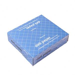 Durable Packaging 12" X 10 3/4" Interfolded Wrap Deli 500 Wax Paper Sheets - Product Image 1