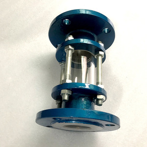 Mirilla de Acero Inoxidable de Paso Recto con Revestimiento de Flúor para Tuberías Químicas, Conexión de Brida Anticorrosión - Product Image 1