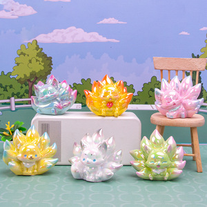 Yu Mo Craft – Figurines mignonnes de petit renard à neuf queues en résine, boîte mystère, jouet cadeau pour enfants de 8 à 13 ans, unisexe - Product Image 3
