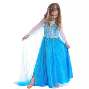 Costume de Princesse pour Filles Robes de Princesse Reine <span class=keywords><strong>des</strong></span> <span class=keywords><strong>Neiges</strong></span> <span class=keywords><strong>Robe</strong></span> de Fête pour Tout-Petits Vêtements de Déguisement pour Petites Filles - Product Image 4
