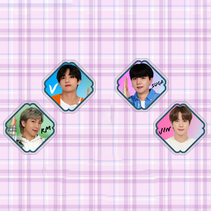 Broche de acrílico hecho a mano y duradero con foto de los ídolos RM, JiMin, V y <span class=keywords><strong>JungKook</strong></span> de BTS, ideal para jóvenes. - Product Image 2