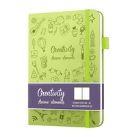 Agenda A5 en cuir non daté, journal quotidien, hebdomadaire, mensuel, carnet de notes pour affaires et école, planificateur de vie, journal à points, reliure cousue