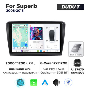 Lecteur multimédia à écran 2K MEKEDE DUDU7, navigation GPS pour <span class=keywords><strong>Skoda</strong></span> Superb 2008-2015 - Product Image 5