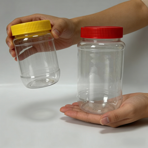 ขวดพลาสติก PET ขนาด 8 ออนซ์ 500 มล. 1 ลิ<span class=keywords><strong>ต</strong></span>ร สำหรับบรรจุภัณฑ์อาหาร เช่น เนยถั่ว แยม ซอส น้ำผึ้ง พร้อมฝาปิด เหมาะสำหรับบรรจุผักดอง คิมจิ - Product Image 3