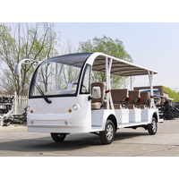 Autobús Turístico Eléctrico, Vehículo de Más de 8 Plazas, Carro de Turismo con Techo Abierto y Batería para Zoológico, Villa, Atracción Turística