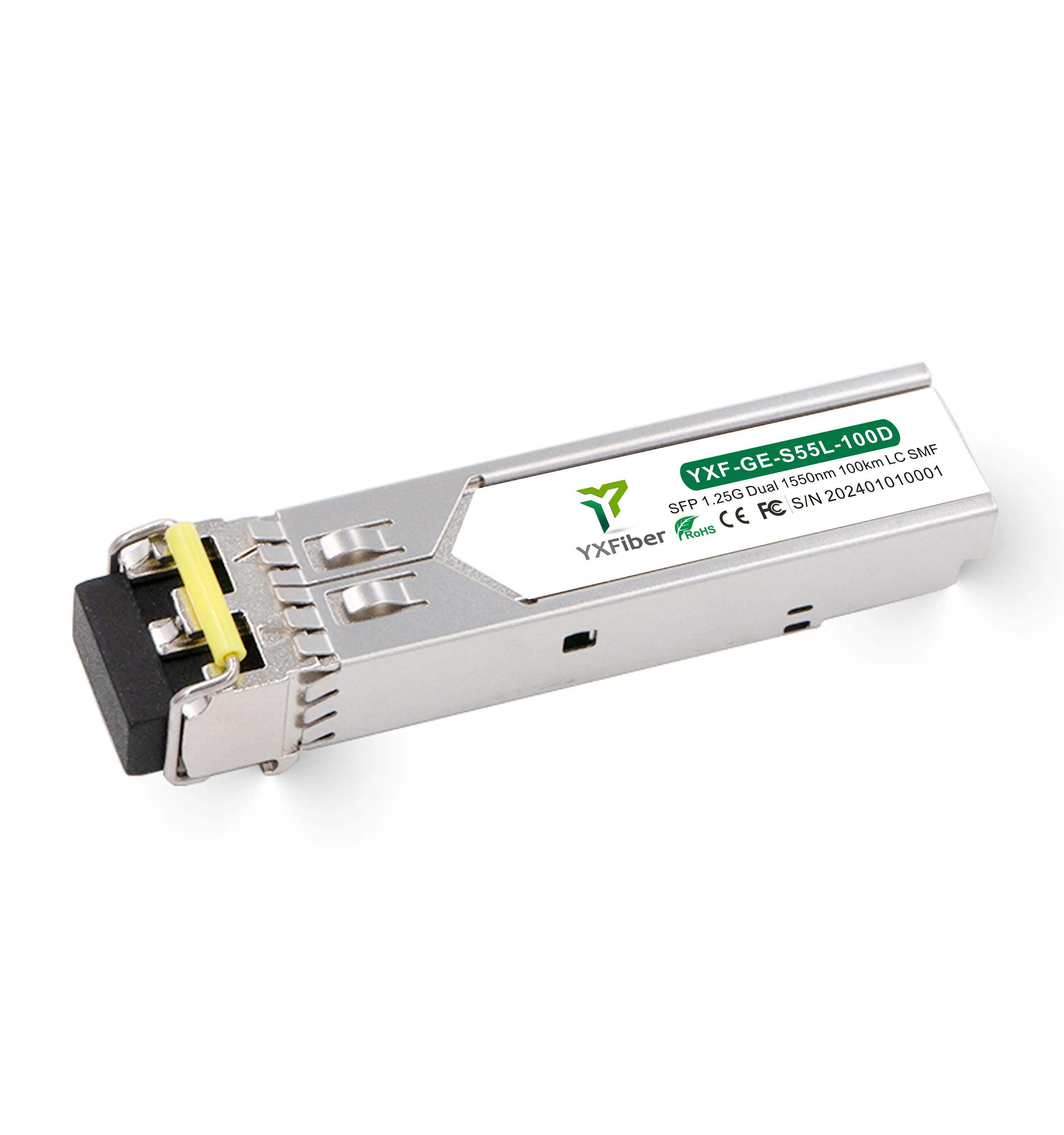 Kosteneffectieve 1.25G Dual Sfp 100Km 1550nm Dfb Pin Ontvanger Transceiver Module