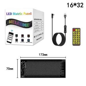 Panel de Matriz LED, Luces de Ojos de Demonio, Pantalla Flexible de 12V 10W para Ventanas de Automóviles, LED Programable Grande y Flexible para Camiones - Product Image 1