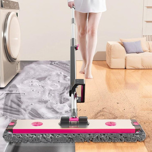 Mop Piatto in Microfibra 360 con Piastra in Alluminio, Super Mop Piatto 360 Facile da Usare, Strumento per Pulizie Domestiche Senza Mani - Product Image 6