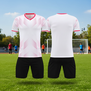 Ensemble de maillots de football personnalisables 2025 à manches courtes avec design imprimé, séchage rapide, service OEM pour noms et logos, pour tenues d'équipe - Product Image 3