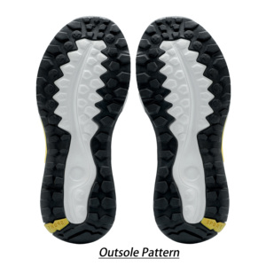 <span class=keywords><strong>Suola</strong></span> per <span class=keywords><strong>Scarpe</strong></span> OEM in EVA e TPR Bicolore, Battistrada a Dente di Sega Zigzag, Bordo in TPR con Accento Giallo per <span class=keywords><strong>Scarpe</strong></span> da Trail Running - Product Image 5