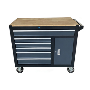 Armoire à outils en acier personnalisable OEM à 6 tiroirs <span class=keywords><strong>pour</strong></span> réparation automobile, <span class=keywords><strong>chariot</strong></span> <span class=keywords><strong>de</strong></span> rangement d'atelier avec <span class=keywords><strong>porte</strong></span> - Product Image 3