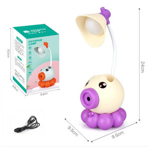 Taille-<span class=keywords><strong>crayon</strong></span> créatif en forme de pieuvre, porte-stylo, <span class=keywords><strong>lampe</strong></span> de table <span class=keywords><strong>LED</strong></span> - Product Image 2