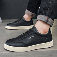 Chaussures décontractées pour hommes 39-45, respirantes, en cuir PU, légères, baskets en caoutchouc, nouvelles chaussures confortables pour hommes