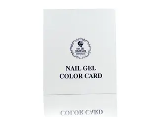 120 Display Nail Dicas Livro Não Precisa de Cola Prego Color Chart Display Book Plastic Nail Swatch Book Color Card