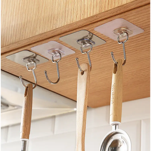 Jutye Heavy Duty usi multipli <span class=keywords><strong>per</strong></span> bagno cucina impermeabile grande <span class=keywords><strong>accappatoio</strong></span> gancio adesivo gancio da parete - Product Image 3