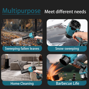 Souffleur de feuilles sans fil 21V haute puissance à batterie lithium, qualité industrielle, nettoyeur de jardin anti-poussière avec moteur sans balais, outil électrique - Product Image 6