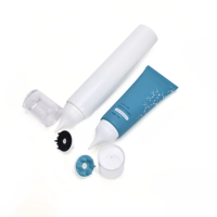Tube souple cosmétique PE 100 ml avec long bec verseur, emballage plastique vide pour soins du cuir chevelu, essence de croissance capillaire, sérum capillaire