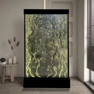 Mur de bulles d'eau led personnalisé caractéristiques de l'eau écran de fontaine cascade numérique et diviseur de pièce - Product Image 1