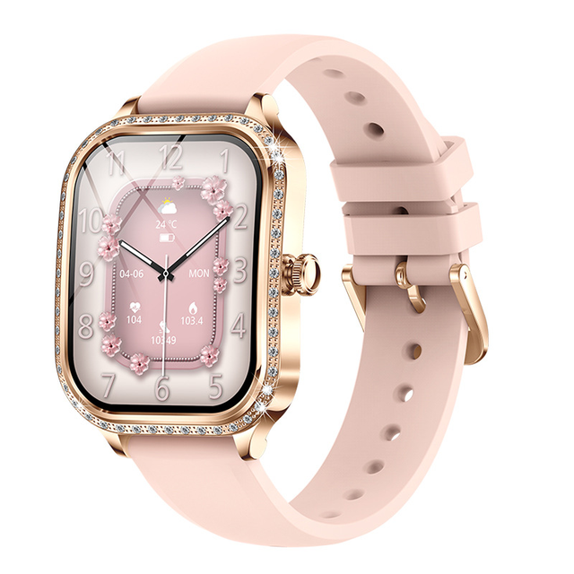 MK88 New Women Fashion Smart Watch BT Calling Calories AI Voice IP68 Waterproof Lady Fashion Smartwatch for Women Gift