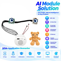 Module de jouet compagnon IA AISK OEM ODM pour poupée en peluche avec yeux interactifs, chat vocal IA, mémoire, interface utilisateur personnalisée, solution de tableau intelligent
