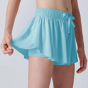 Pantalones cortos deportivos de seda ultrasuave para <span class=keywords><strong>niñas</strong></span> pequeñas, mallas de tenis de ciclismo para Yoga que absorben el sudor ligeras y transpirables - Product Image 6
