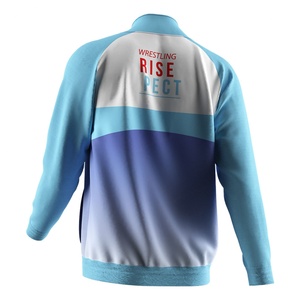 Veste de sport décontractée pour hommes, style lutte, avec fermeture éclair intégrale, en sublimation, pour la mode et le sport - Product Image 4