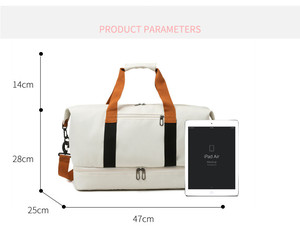 Nuovo stile impermeabile borsa da viaggio grande capacità <span class=keywords><strong>borsone</strong></span> Yoga <span class=keywords><strong>nuoto</strong></span> sport Fitness sport borse da palestra con scomparto per scarpe - Product Image 6