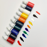 Encre de recharge pour tampon encreur 10 couleurs 10 ml, en flacon, pour tampon auto-encreur Flash, vêtements, tissu, textile, encre blanche pour tampon Flash