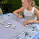 Luxe Neopreen Exclusief Origineel Ontwerp Herfst Saffraan Mahjong Mat voor Amerikaans Mahjong - Product Image 6