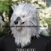 Masque de Husky en Peluche Mignon pour Halloween, Accessoire de Fête Amusant, Personnalisable ODM