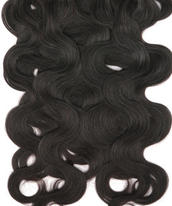 BodyWave Extensions de cheveux Remy vierges naturels noirs 15A 100g Clip-Ins sans couture à haut volume Style bouclé cambodgien - Product Image 4