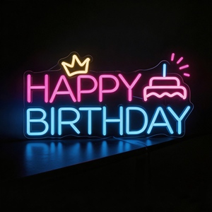 Dropshipping : Enseigne néon LED personnalisée avec logo, design gratuit, pour chambre, fête d'<span class=keywords><strong>anniversaire</strong></span>, maison - Product Image 3