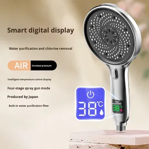 Nuovo Soffione <span class=keywords><strong>Doccia</strong></span> Intelligente di Terza Generazione con Display Digitale, Pressione Regolabile, per Bagno, Uso Domestico, Transfrontaliero - Product Image 2
