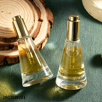 Flacon en verre conique blanc éclatant de 15 ml, directement de l'usine, pour lotions et sérums ; couleurs personnalisables ; compte-gouttes pour huiles essentielles