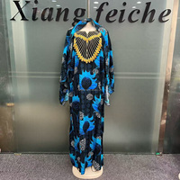 Nouvelle Robe Boubou Ample et Respirante 2026, Élégante, Style Ethnique, Abaya, Imprimé Africain, Broderie Dorée, en Coton, pour Femme, Grande Taille, Idéale pour les Festivals