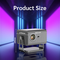 Projecteur intelligent LCD mini OEM en gros d'usine 500 ANSI Lumens HDR10+ HLG WiFi 6 BT5.4 Android pour cinéma maison, projecteurs portables