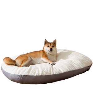 Cama para Perros y Gatos, Diseño de Caseta, para Todas las Estaciones, Felpa Larga, Cálida y Acogedora, Cojín para Mascotas, para Cachorros y Perros Grandes - Product Image 1