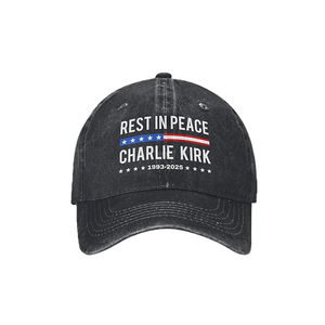 Cappellino da Baseball Unisex Turning Point Forever Charlie Kirk in Denim Lavato e Invecchiato con Ricamo a Mano, 6 Pannelli, in Cotone, Casual - Product Image 2