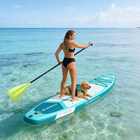 Pagaie gonflable vert citron pour SUP, rame haute performance vert acide avec technologie anti-torsion à rainure en U, rame flottante en 3 sections