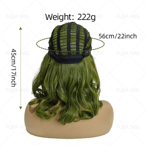 Fujia Hot Anime Game Costume Party Game Personnage <span class=keywords><strong>Perruque</strong></span> En Gros <span class=keywords><strong>Joker</strong></span> Arthur Flake Vert Bouclés Cosplay <span class=keywords><strong>Perruque</strong></span> - Product Image 5